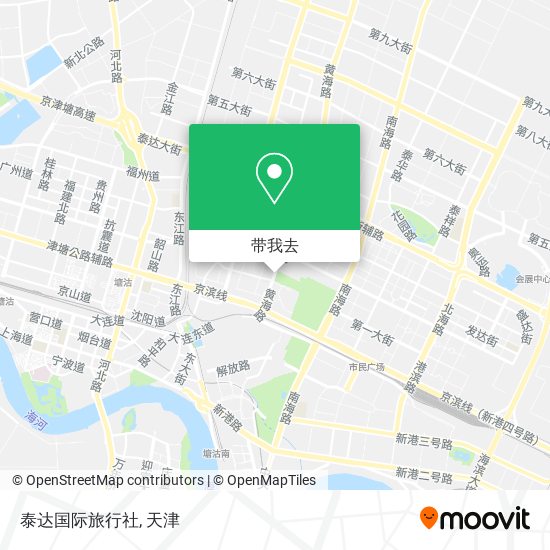 泰达国际旅行社地图