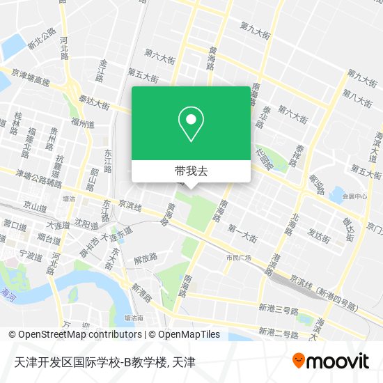 天津开发区国际学校-B教学楼地图