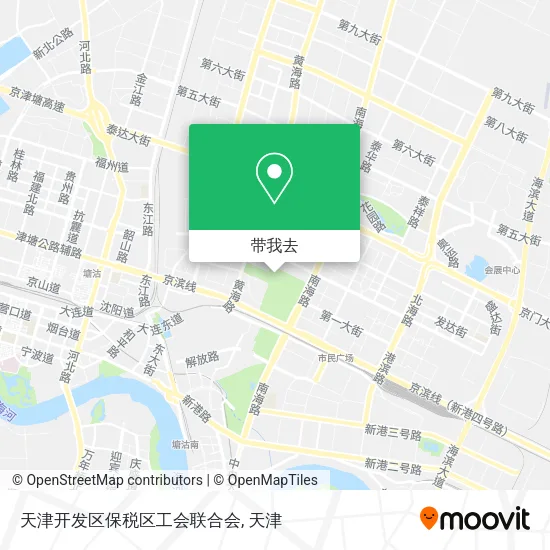 天津开发区保税区工会联合会地图