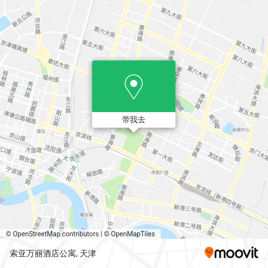 索亚万丽酒店公寓地图