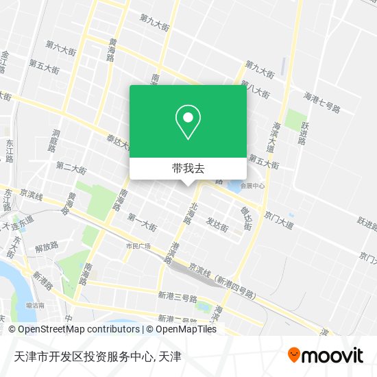 天津市开发区投资服务中心地图