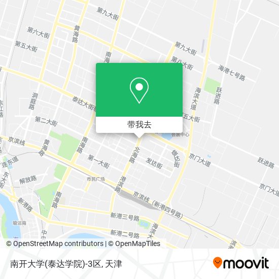 南开大学(泰达学院)-3区地图