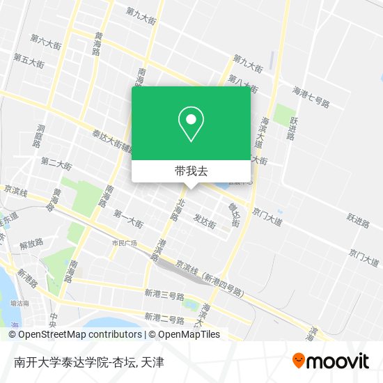 南开大学泰达学院-杏坛地图