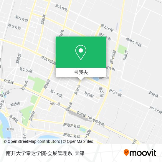 南开大学泰达学院-会展管理系地图