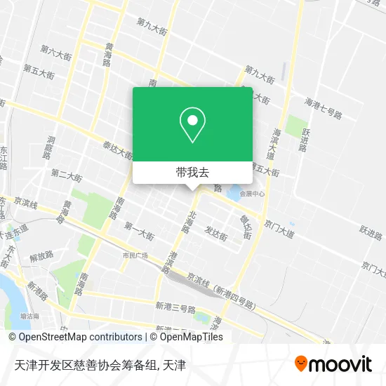 天津开发区慈善协会筹备组地图