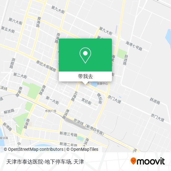 天津市泰达医院-地下停车场地图