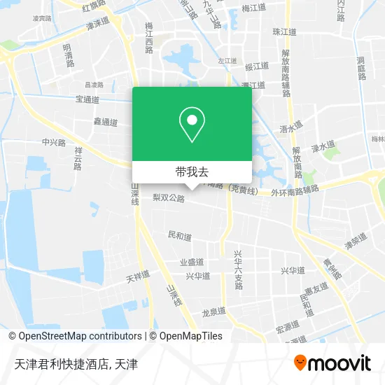 天津君利快捷酒店地图