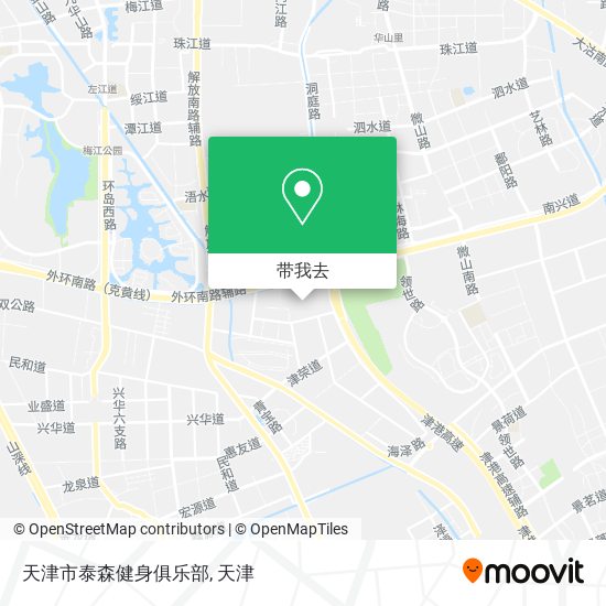 天津市泰森健身俱乐部地图