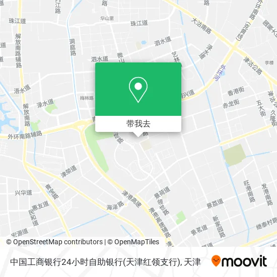 中国工商银行24小时自助银行(天津红领支行)地图