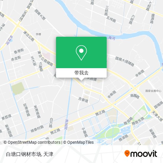 白塘口钢材市场地图