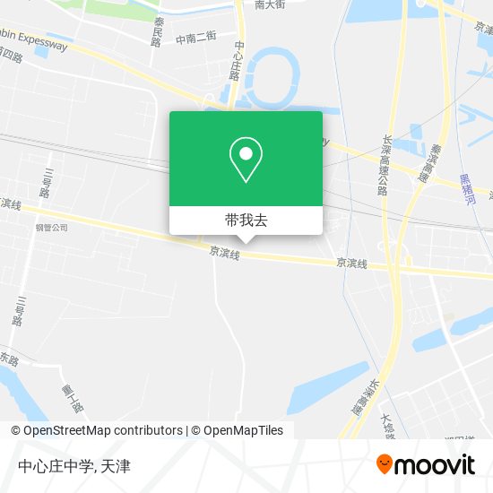 中心庄中学地图