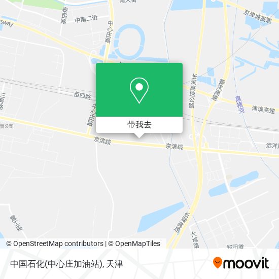 中国石化(中心庄加油站)地图
