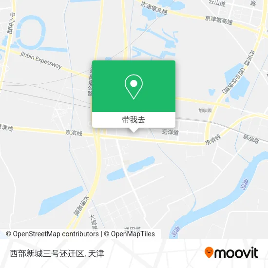西部新城三号还迁区地图