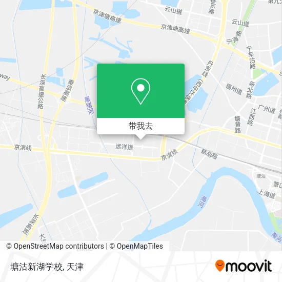 塘沽新湖学校地图