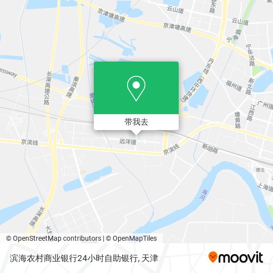 滨海农村商业银行24小时自助银行地图