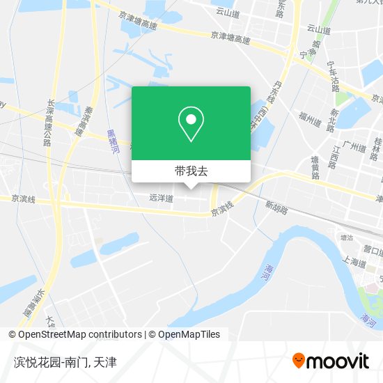 滨悦花园-南门地图