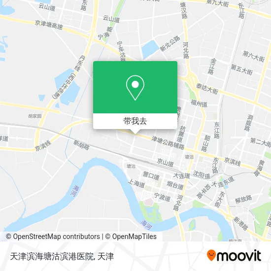 天津滨海塘沽滨港医院地图
