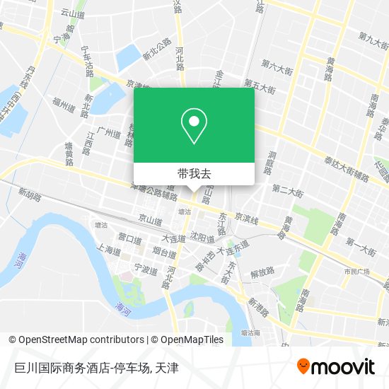 巨川国际商务酒店-停车场地图