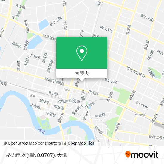 格力电器(津NO.0707)地图