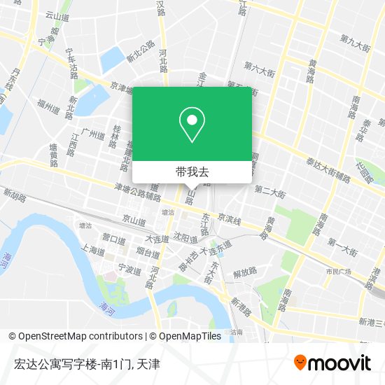 宏达公寓写字楼-南1门地图