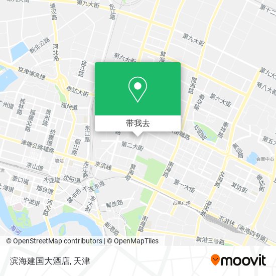 滨海建国大酒店地图