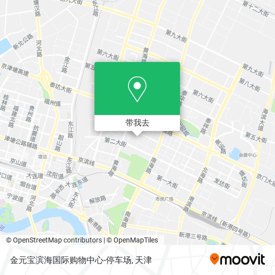 金元宝滨海国际购物中心-停车场地图