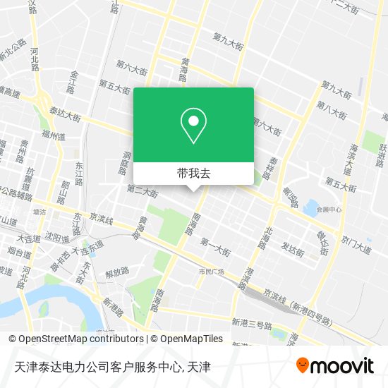 天津泰达电力公司客户服务中心地图