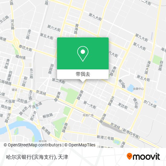 哈尔滨银行(滨海支行)地图