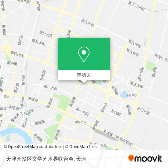 天津开发区文学艺术界联合会地图