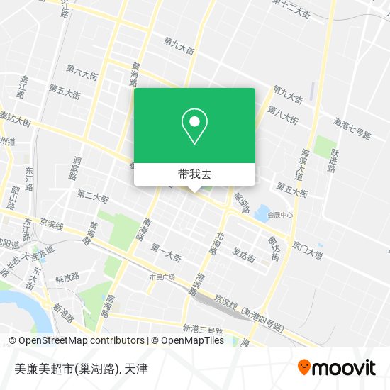 美廉美超市(巢湖路)地图