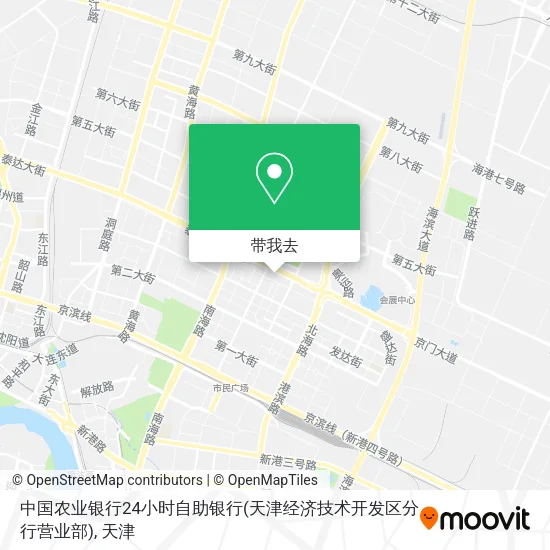 中国农业银行24小时自助银行(天津经济技术开发区分行营业部)地图