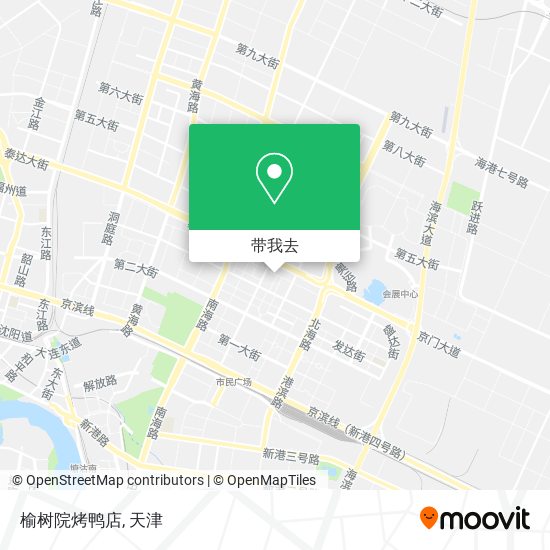 榆树院烤鸭店地图