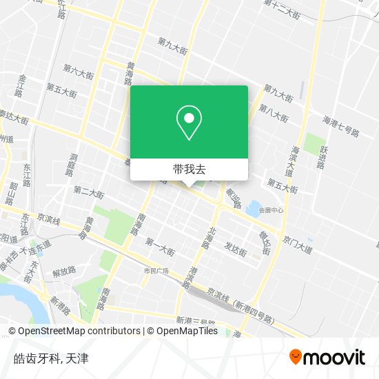 皓齿牙科地图