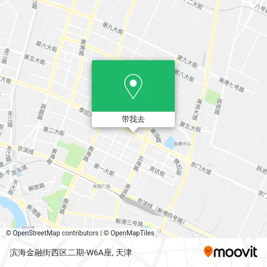 滨海金融街西区二期-W6A座地图
