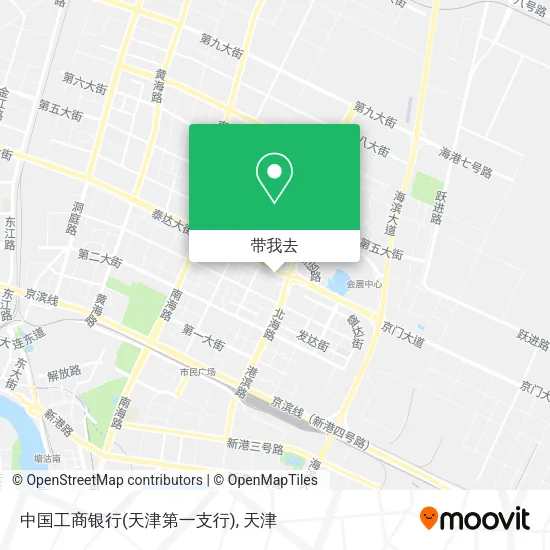 中国工商银行(天津第一支行)地图