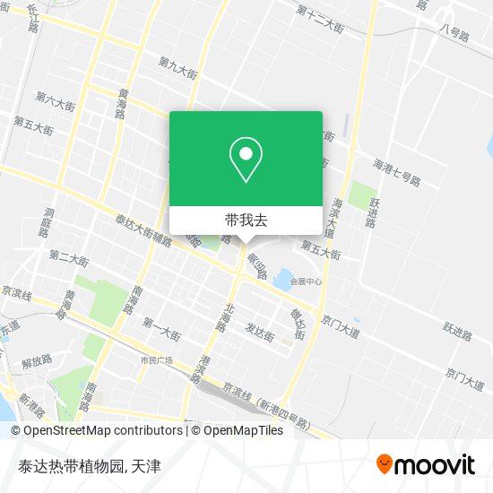 泰达热带植物园地图