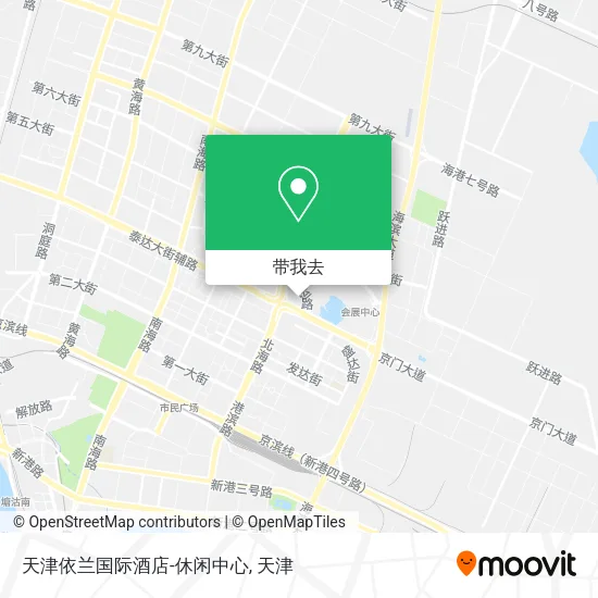 天津依兰国际酒店-休闲中心地图