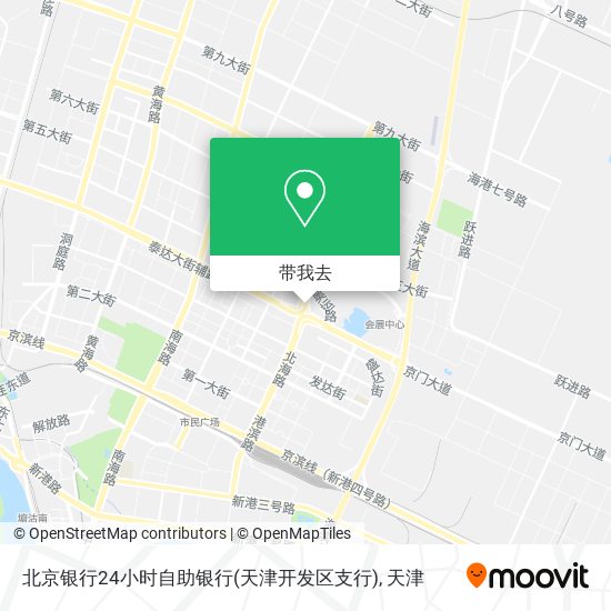北京银行24小时自助银行(天津开发区支行)地图