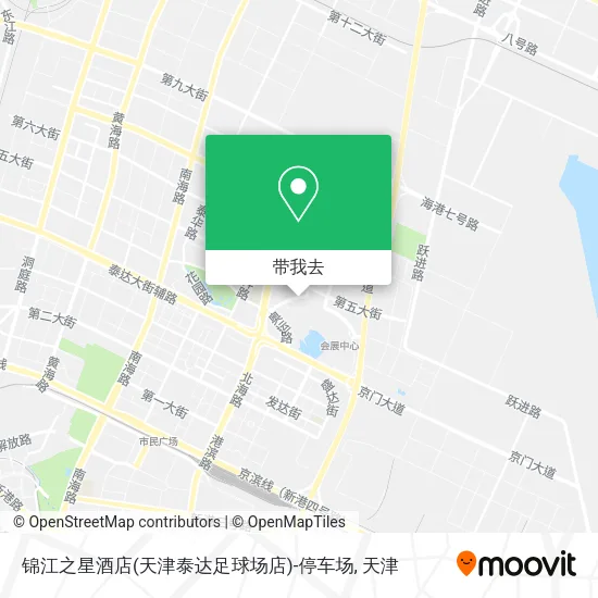 锦江之星酒店(天津泰达足球场店)-停车场地图