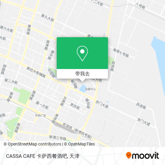CASSA CAFE 卡萨西餐酒吧地图
