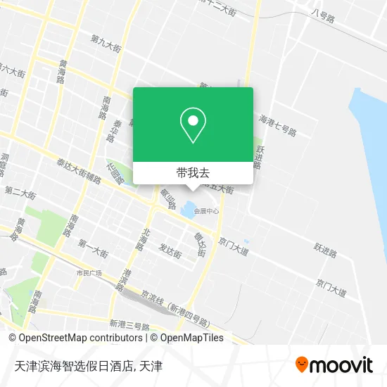 天津滨海智选假日酒店地图