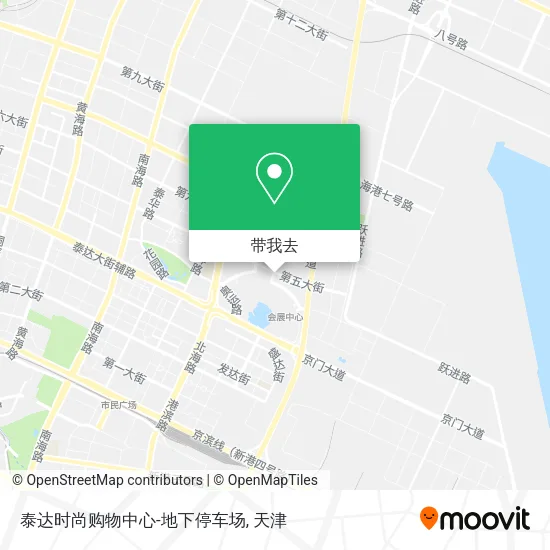 泰达时尚购物中心-地下停车场地图
