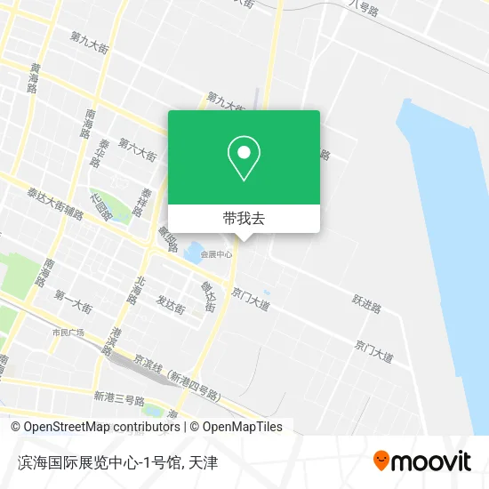 滨海国际展览中心-1号馆地图