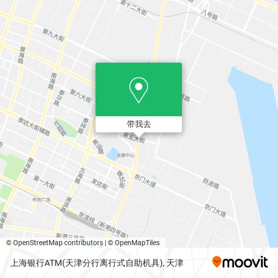上海银行ATM(天津分行离行式自助机具)地图