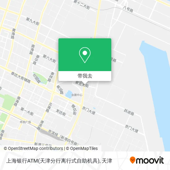 上海银行ATM(天津分行离行式自助机具)地图