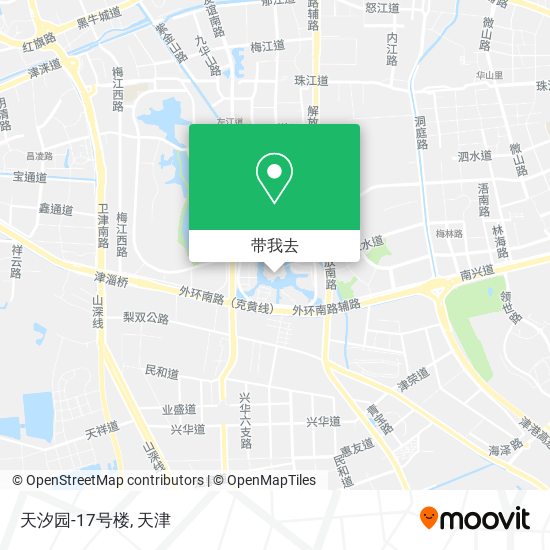 天汐园-17号楼地图