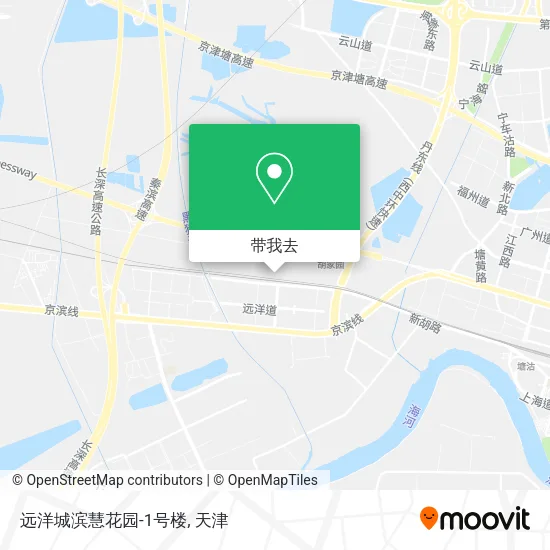 远洋城滨慧花园-1号楼地图