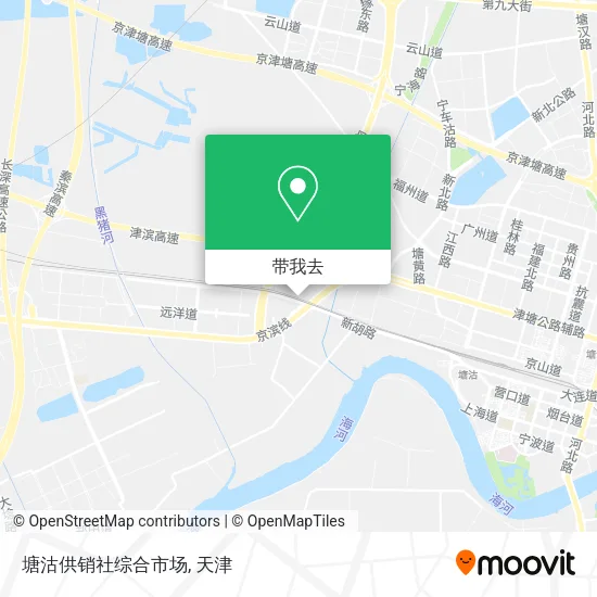 塘沽供销社综合市场地图