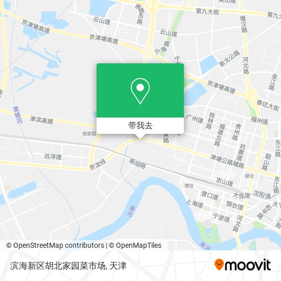 滨海新区胡北家园菜市场地图