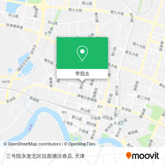 三号院永发北区拉面塘沽叁店地图